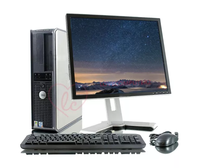 Full Dell/Hp Dual Core/Amd Desktop Tower Pc&Tft Computer , Windows 10 &8Gb 3Tb