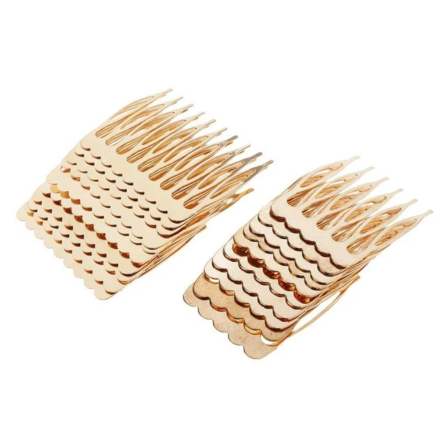 20 Stück Metall DIY Haarkamm Handwerk Seitenkämme Haarschmuck Zubehör