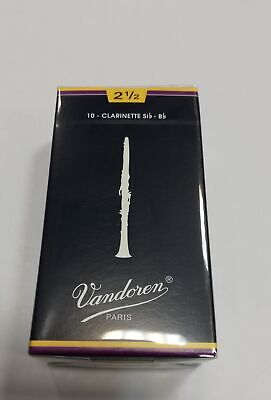 10 ANCE PER CLARINETTO SIb Vandoren VANDOREN TRADITIONAL BLUE SPESSORE 3 