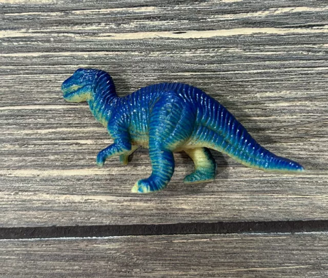 Vintage Blue Green Tyrannosaurus Rex T Rex Dinosaur Figure Figurine Toy 2.75”