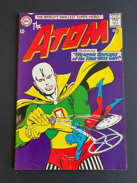 Atom #13 - Weapon Watches of the Time-Wise Guy! (DC, 1964) Fine