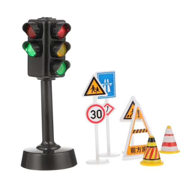 Faro juguete plástico modelo de tráfico juguetes mesa semáforo