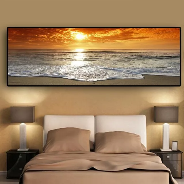 Sea Beach Landscape Canvas Painting Canvas Wall Art Poster Prints Art Home Decor