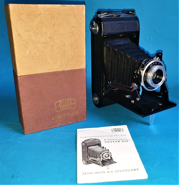 Fotoapparate Zeiss Ikon Nettar 515/2, Novar Anastigmat 6,3/105, Originalkarton!!