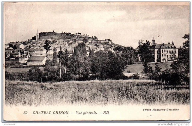 58 CHATEAU CHINON - vue generale.