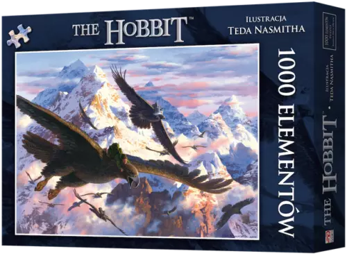 Puzzle 1000 elementów. Hobbit. Bilbo i orły