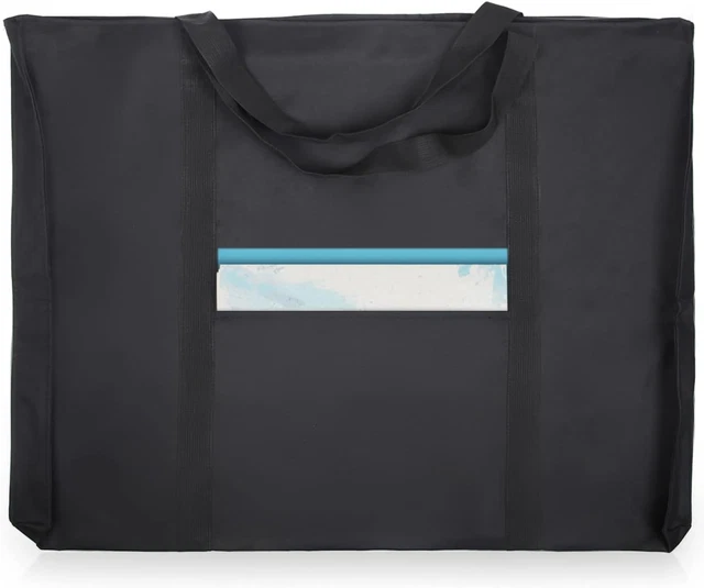 Dacron Light Weight Art Portfolio Bag, 18 Inches by 24 Inches, Black Carrying St
