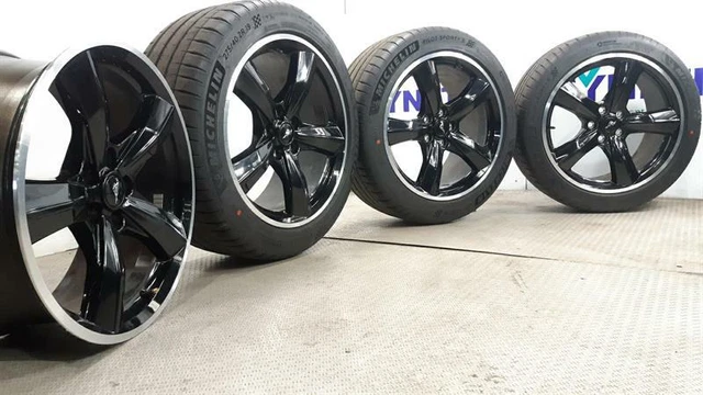 Ford 19 Inch Rims SET OF GENUINE 19 Inch FORD MUSTANG Alloy Wheels KR3C1007NA & Michelin ...