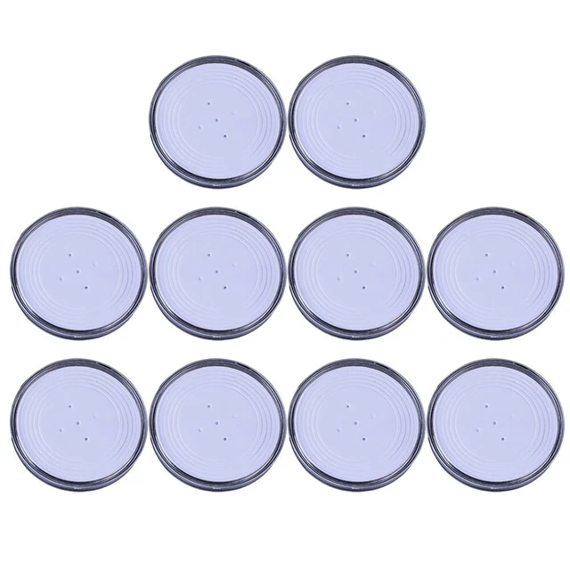 200 Pcs Capsules Porte-Pièces 25 mm en Plastique Transparent Rond