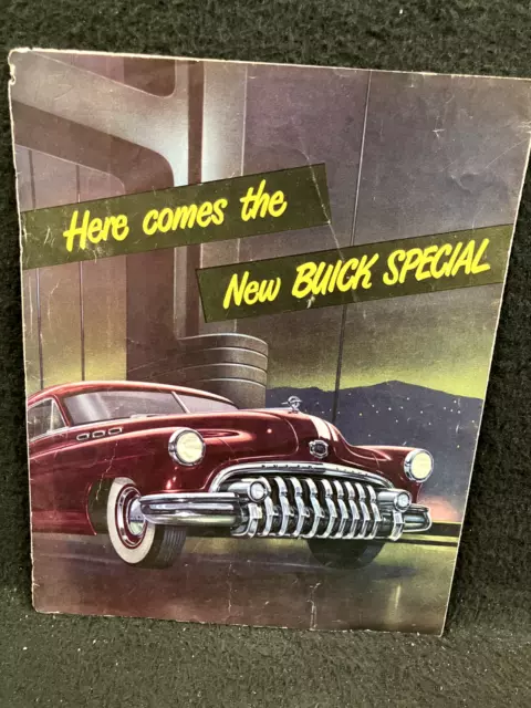 1950 Buick Special “Here Comes The New” Vintage Original Dealer Sales Brochure