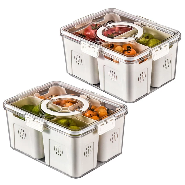 FRIDGE STORAGE,FRIDGE STORAGE Containers,Stackable With Lid For Fruit