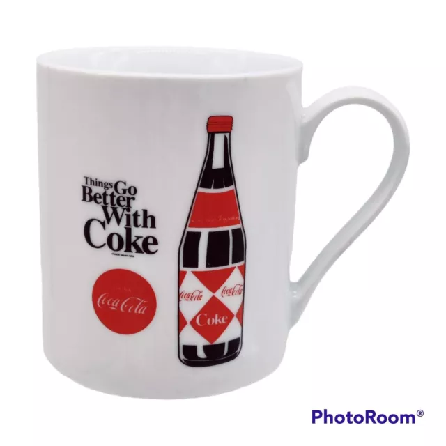 COCA-Cola Vtg Gibson Ceramic Mug Life Goes Better With Coke 8 oz