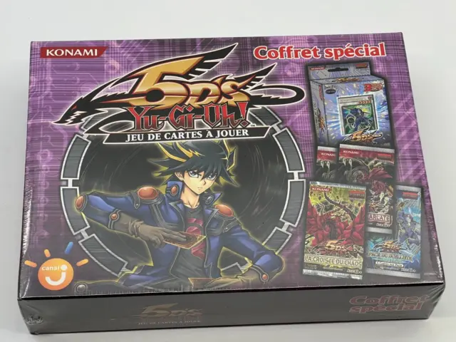 Yu-Gi-Oh! Coffret Special 5Ds-Deck de démarrage + 4 boosters - FR, neuf (violet)