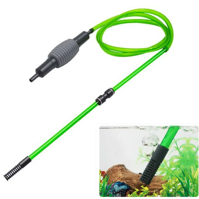 Aquarium Fish Tank Siphon Vacuum Pump Water Changer Gravel Cleaner Dirt Cleaning