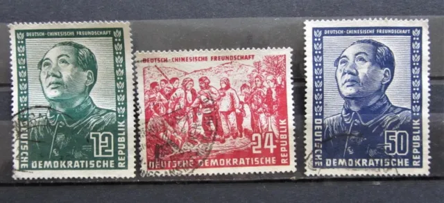 Briefmarken DDR 1951 Mi.286-288 Deutsch-Chinesische Freundschaft gestempelt