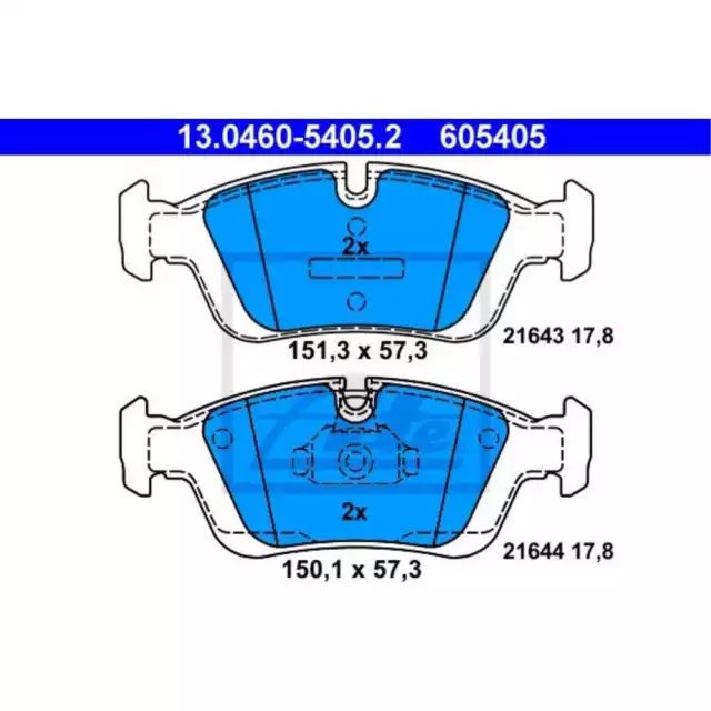 ATE Set Freni Dischi O286 + Pastiglie anteriori per BMW Serie 3 Cabriolet 2