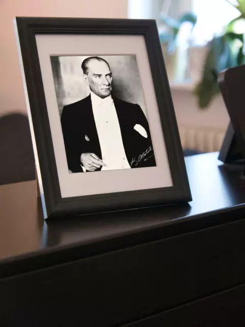 Repro-Autogramm - Mustafa Kemal Atatürk - Gerahmt