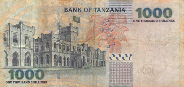 Tanzania  1000/-  2003  P 36a  Series  DC  Circulated Banknote BKAf