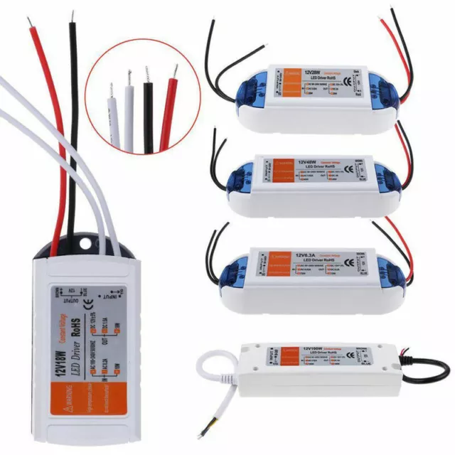 AC 240V /DC12V 18W/ 28W/ 48W/ 72W/ 100W Alimentation Transformateur LED Adaptat 2