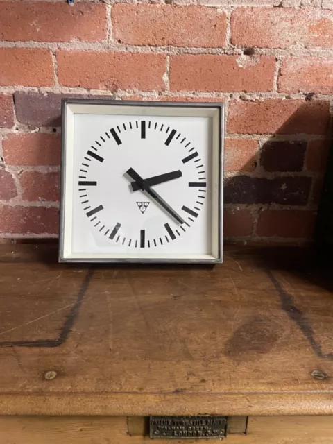 Mid Century Pragotron Station Wall Clock Czech