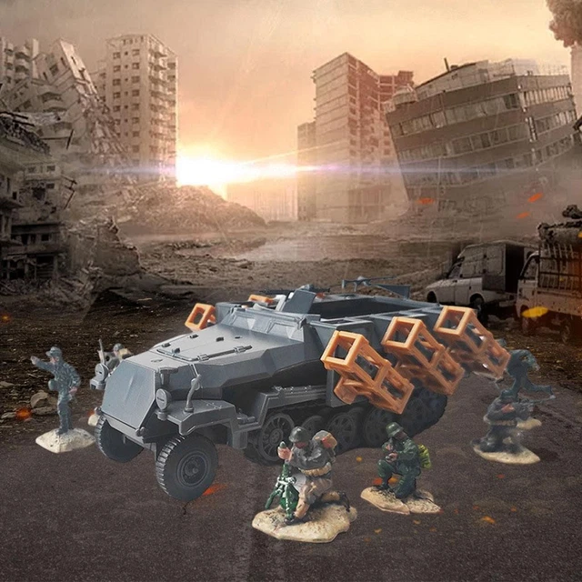 5x Char B1 Schwerer Panzer Modellbausatz - 1/144 Maßstab 3D Resin Modell