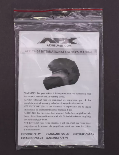 AFX Silver FX-36 Helmet - Size XL Part Number - 1001468 3