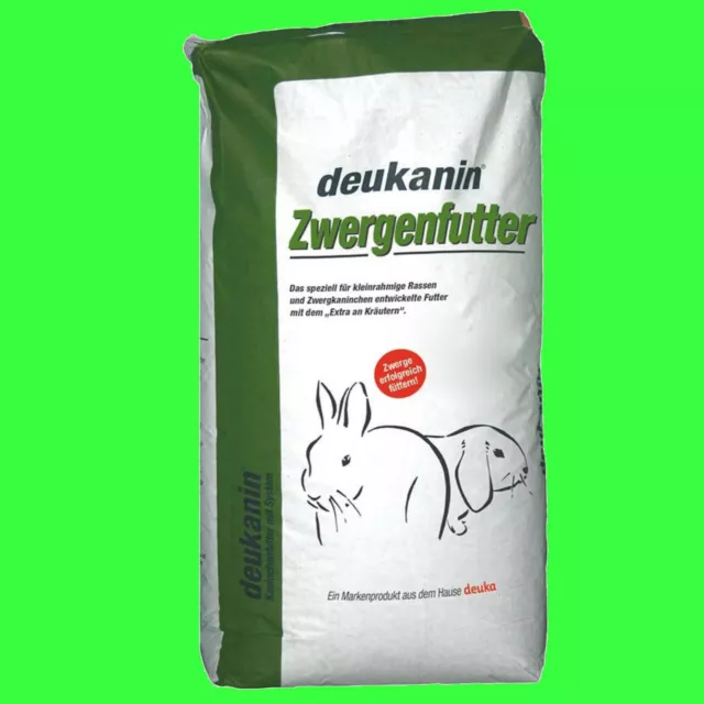 Deukanin Zwergenfutter 25 kg Zwergkaninchen Kaninchen