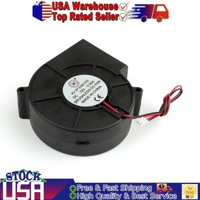 Pack of 5Pcs WINSINN Blower Fan 12V 40mm Turbine Turbo Fan 40x10mm 4010 DC Brushless Hydraulic Bearing Cooling with Air Guide Parts for 3D Printer Extruder Hotend 2Pin 0.08A 0.96W 7500+-5% RPM 