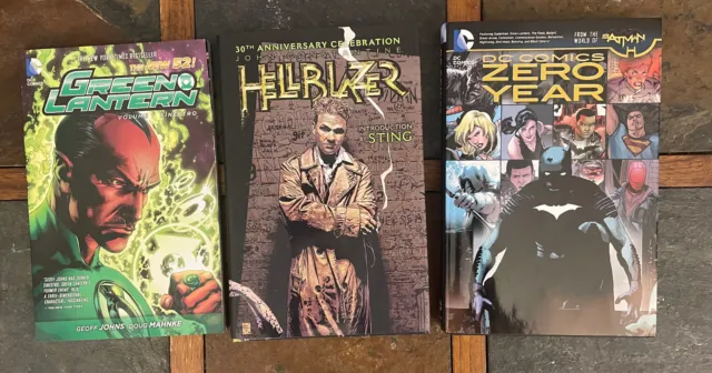$11 DC Lot~Hardcover:Hellblazer+Batman Zero+ Green Lantern Vol 1 tpb Sinestro