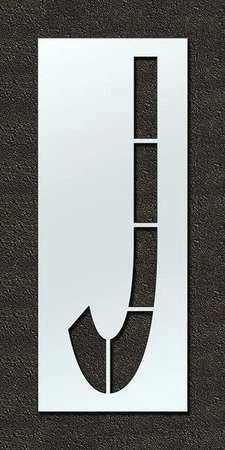 RAE STL-108-F120J Airport Pavement Stencil,J,120 in