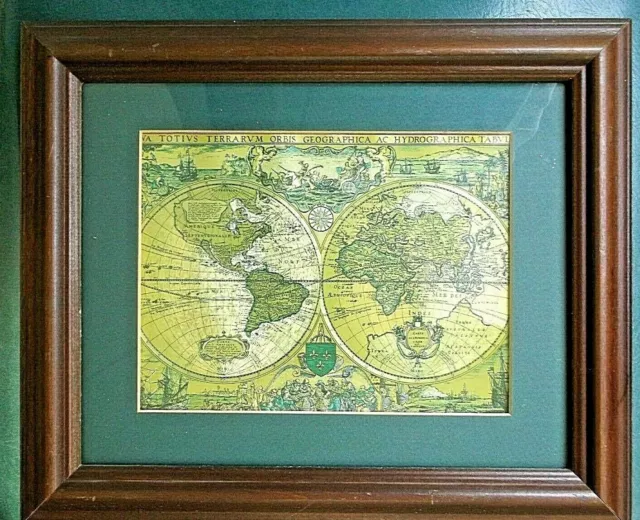 Nova Totivs Terrarvm Orbis Geographica AC Hydrographica Tabvla Frame Print 10x12