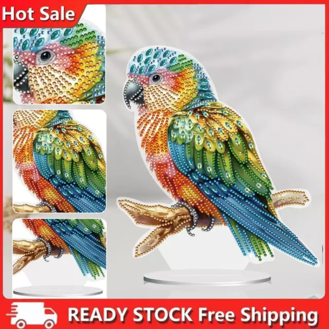 Parrot Special Shape Desktop Diamond Painting Art for Adults Beginner (GJ529)