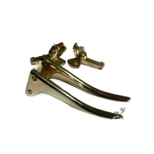Set leva freno frizione manubrio 7/8"" ottone adatto per vecchi modelli Royal Enfield