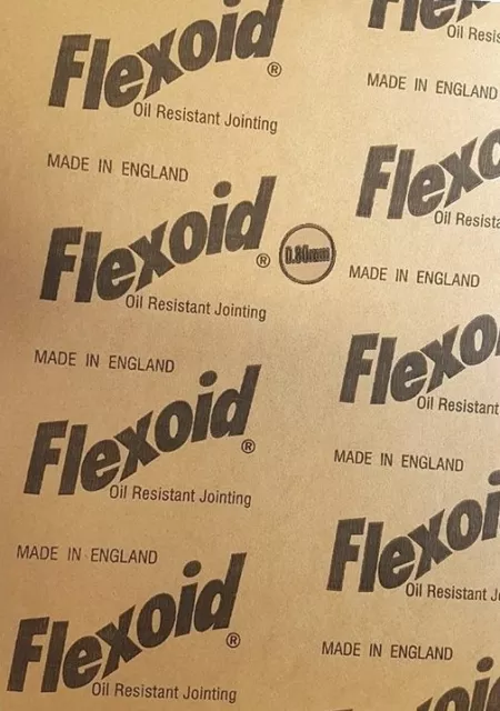 Genuine Flexoid Gasket Paper A4 size Sheet 0.80mm Thick - 297mm x 210mm