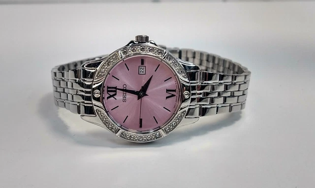Seiko swarovski top crystal watch