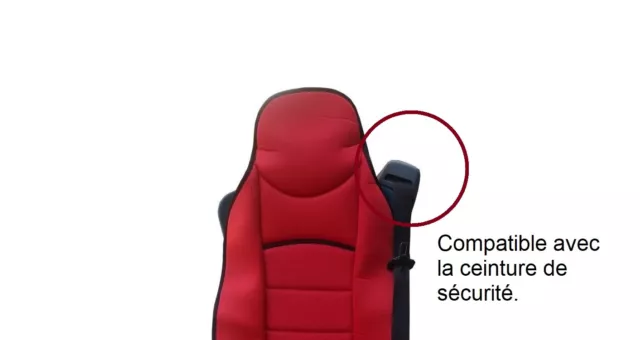 Housse Couvre-Siège de Camion Textile Luxe Rouge pour Renault Magnum Premium 3