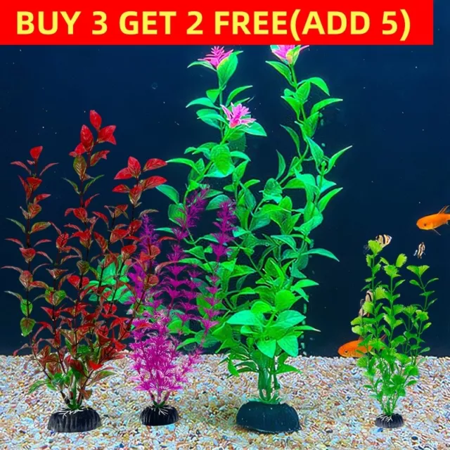 Artificial Fake Plastic Water Grass Plants Decoration For Aquarium Fish Tank