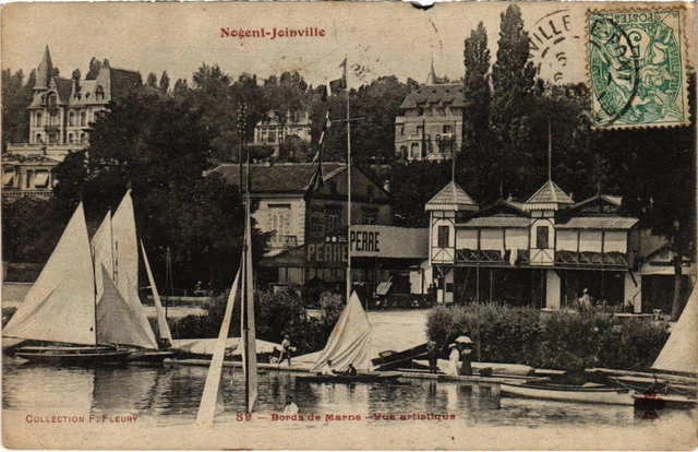 CPA AK Joinville le Pont Bords de Marne, vue artistique FRANCE (1283476)