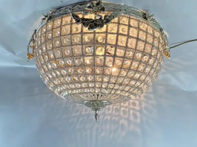 French Louis XVI/Renaissance Style Ceiling Lamp