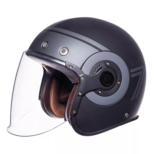 SMK Casco jet abierto para moto RETRO JET SEVEN (MA260)