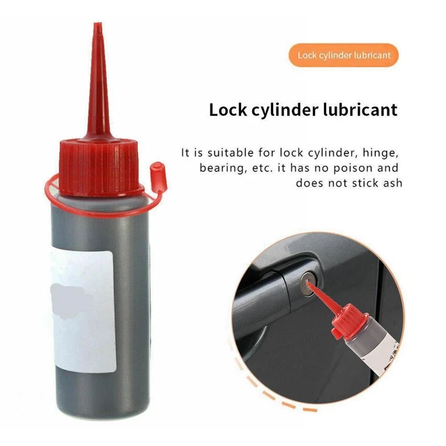 Nuevo lubricante en polvo fino de grafito para cerrajero de bloqueo 60 ml cilindro candado U5P8