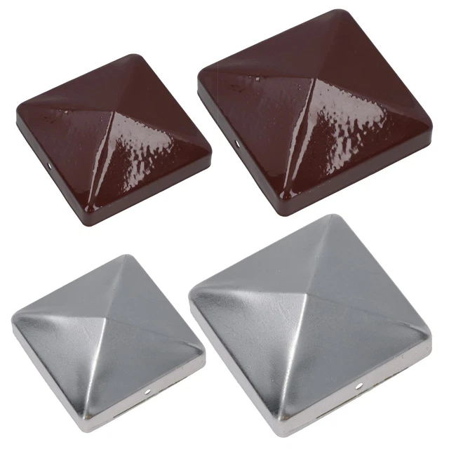 5 tappi per pali di recinzione, in plastica, per pali di recinzione, per pali in legno, 10 x 10 cm, per pali in legno, per recinzioni, pali in plastica, tappi decorativi