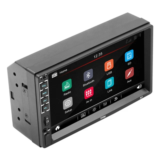 Bluetooth Car Stereo Audio In-Dash Aux Input Receiver TF USB MP5 Radio Player