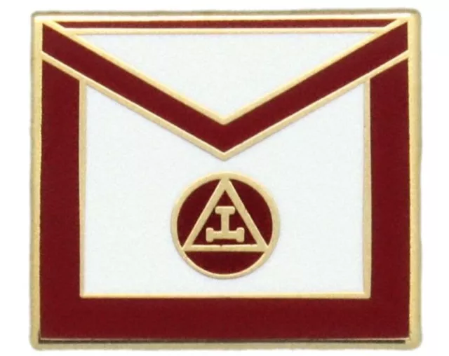 York Rite Royal Arch Triple Tau Apron Freemason Masonic Lapel Pin