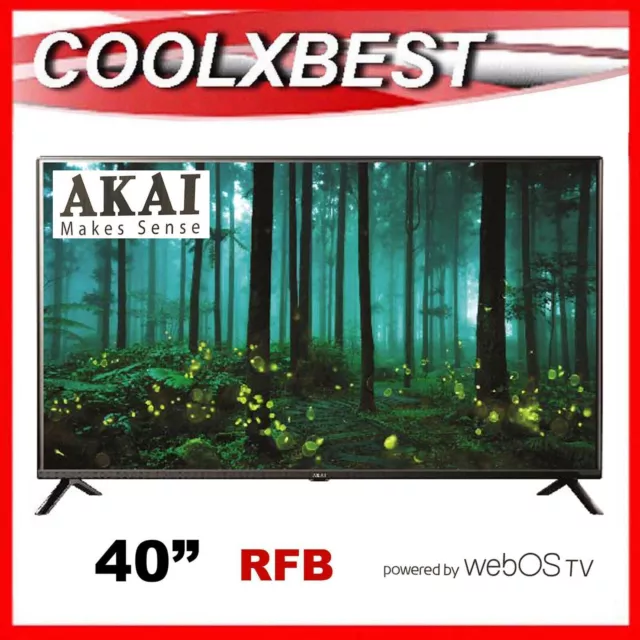 AKAI 40" 100cm WebOS DIGITAL LED SMART TV FULL HD NETFLIX YOUTUBE RFB SERIES 6