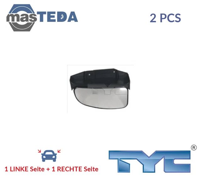 305-0087-1 AUßENSPIEGEL SPIEGELGLAS PAAR TYC 2PCS NEU OE QUALITÄT