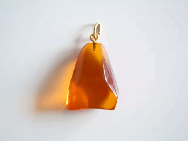 Shining Miel Nature Ambre Pendentif 4,7 G/3,6 x 2,1 X 1,4 CM