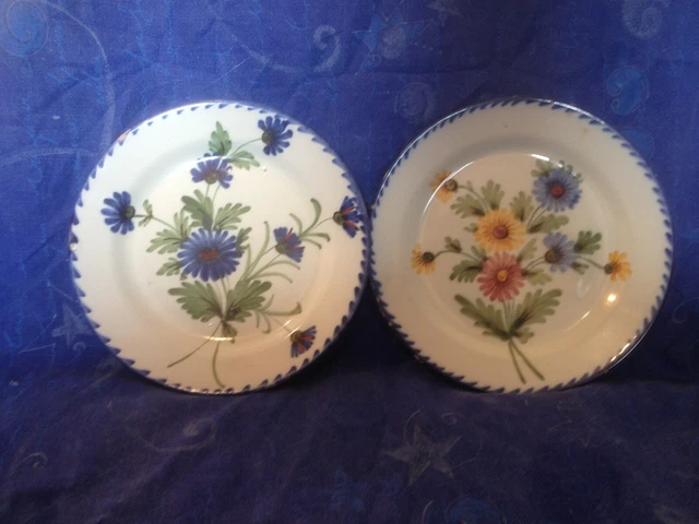 Lot de 6 assiettes Creuse vintage Provincial Bouquet 1987
