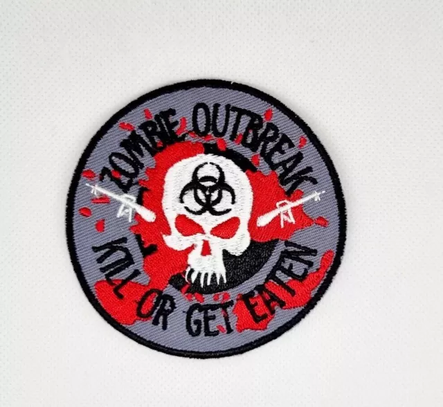 Patch Militaire Thermo-Adhésif Zombie Outbreak