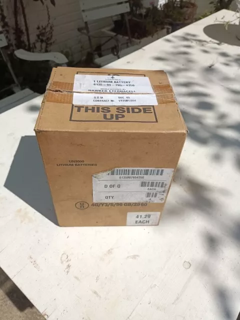 Clansman Military Radio Prc 350 Lithium Battery New Boxed Ex Mod Reserve Stock